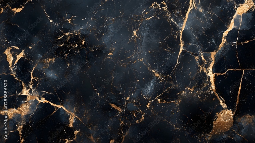 Poster elegant marble texture with golden veins luxurious dark stone background for digital art decor and d