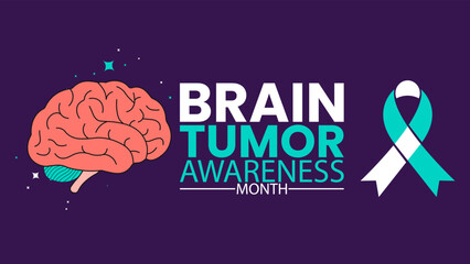 Brain Tumor Awareness Month Banner – Support Brain Cancer Awareness