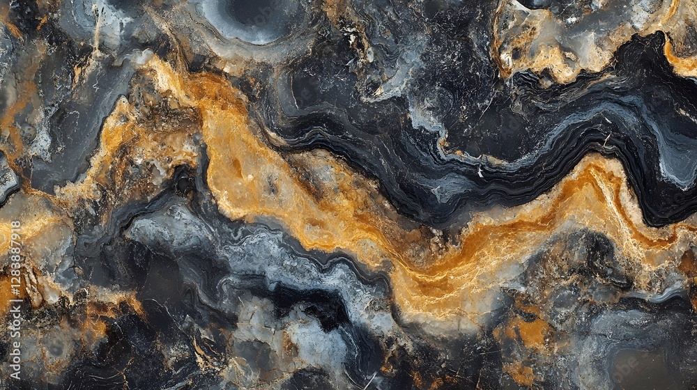 Poster enchanting agate mineral fractals an abstract kaleidoscope of nature s masterpiece showcasing the st