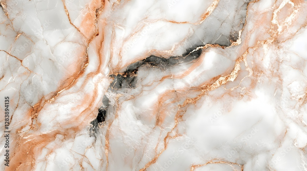 Aufkleber exquisite marble texture with captivating natural patterns and swirls in shades of white peach and g