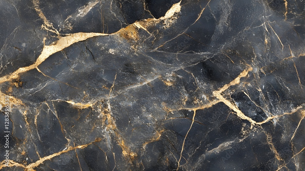 Aufkleber Exquisite marble textured background with intricate golden veins and patterns creating a premium and sophisticated look suitable for high end design projects architecture and interiors