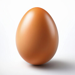 un huevo duro aislado sobre fondo blanco, proteina animal, mockup