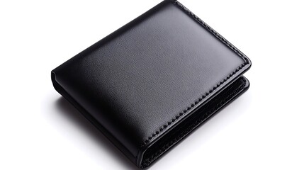 Elegant Black Leather Wallet with Clean Lines and Simple Design for Minimalist Lifestyle and Fashion