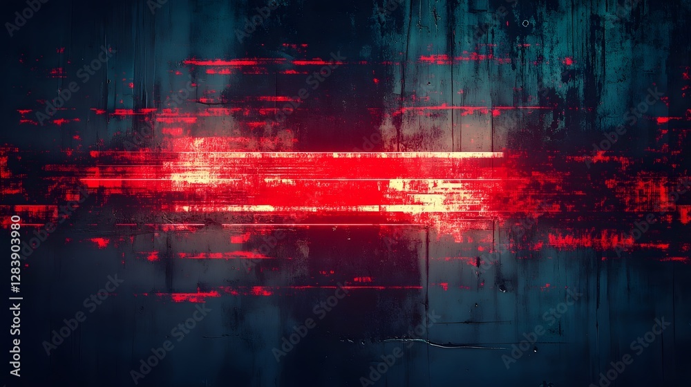 Poster Futuristic Glitch Art Surreal Digital Distortion and Neon Light Interference   Explosive Glitch Effect Cyberpunk Inspired Abstract Background Dystopian Technology and Data Matrix Visualization