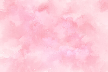 透明感のあるピンクの水彩テクスチャ素材　背景イラスト
