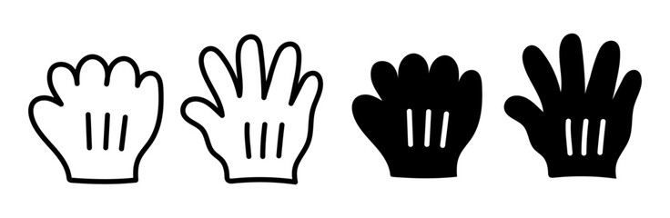 drag and drop hand icon vector set, computer hand collection
