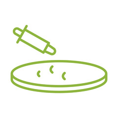 Petri Dish Icon Design