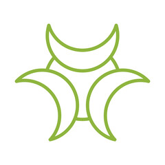 Biohazard Symbol Icon Design