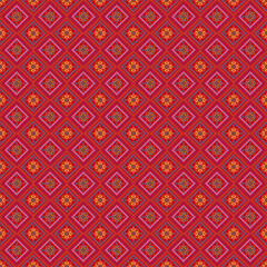 Beautiful retro seamless pattern design by geometric 