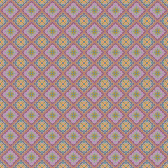 Beautiful retro seamless pattern design by geometric 