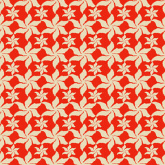Lovely blossom seamless pattern design by geometric 