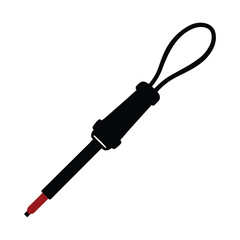 Test Probe with Plastic Handle and Alligator Clip Reliable Electrical Testing Tool for Precision Work