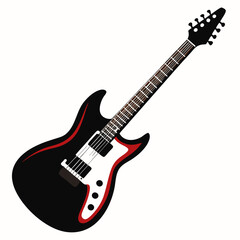 electric guitar isolated on white