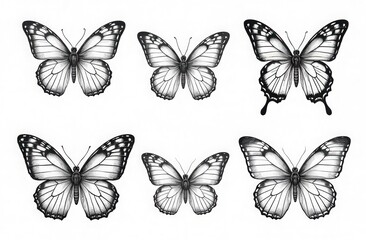 collection of butterflies