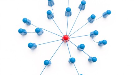 3d network connection concept