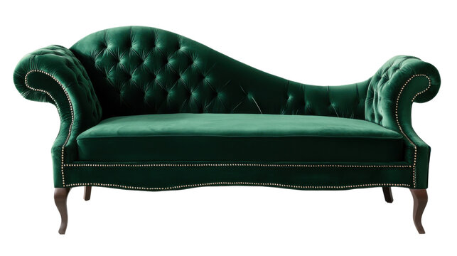 old leather armchair isolated on white