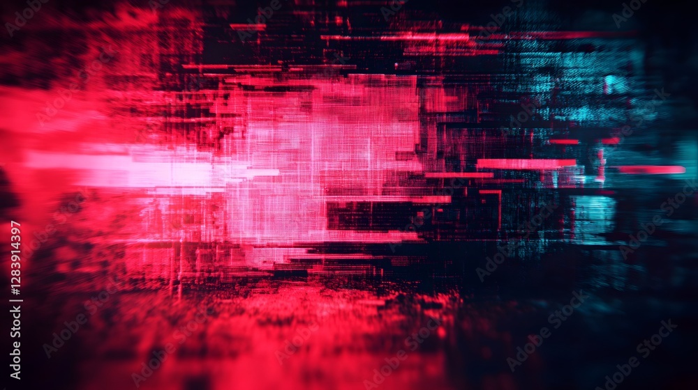 Poster immerse yourself in the captivating world of this abstract digital artwork where a mesmerizing blend