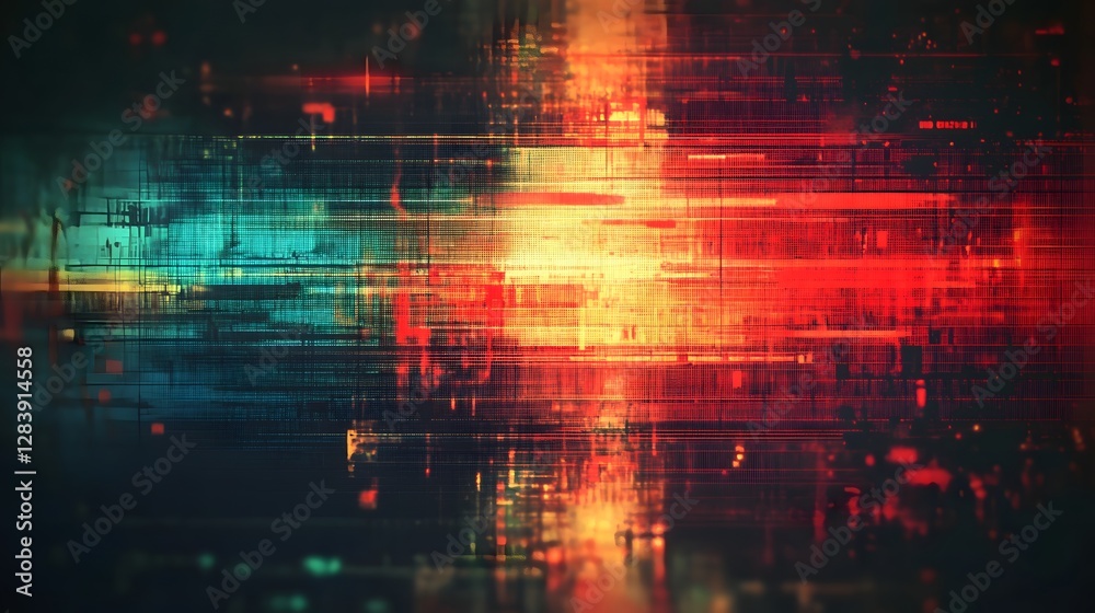 Aufkleber immerse yourself in the captivating world of this mesmerizing digital art creation where a vibrant c