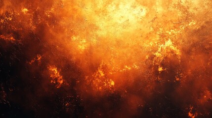 Naklejka premium Fiery Abstract Inferno: A Blaze of Orange and Gold Hues