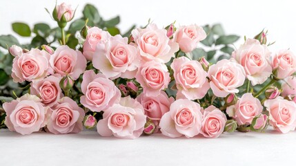 Delicate Pink Roses Bouquet Arrangement