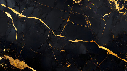 Luxurious and captivating golden veined marble texture with a dark elegant and sophisticated backdrop perfect for premium interior design architecture and high end product photography