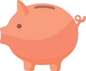 Piggy Bank Illustration to describe saving, funds and investment