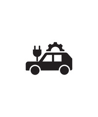 Obraz premium electric car service icon, vector best flat icon.