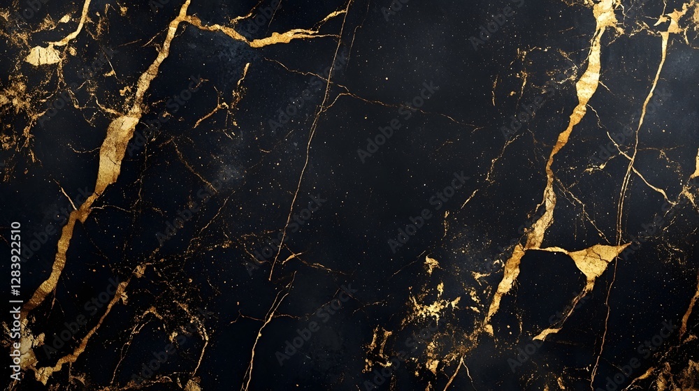 Leinwandbilder luxurious black and gold marble texture with patterns for premium background design elegant sophisti