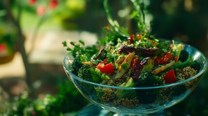 Vibrant Quinoa Salad with Roasted Vegetables - A Summertime Delight