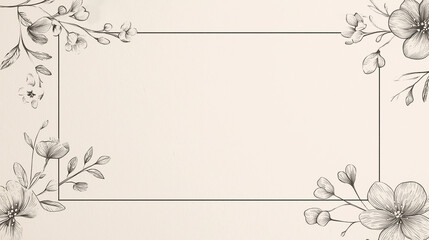 Obraz premium floral background with frame