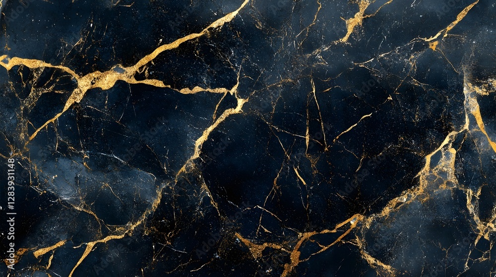 Aufkleber Luxurious gold and black marble texture abstract background with intricate patterns and gradients for premium high end and fashionable design projects  Elegant stylish