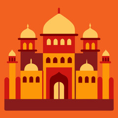 taj mahal vector
