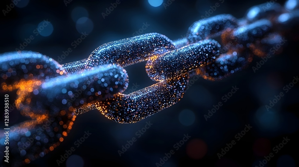 Poster Mesmerizing abstract digital artwork featuring a dynamic and captivating display of glowing molecular connections fluid movements and futuristic patterns