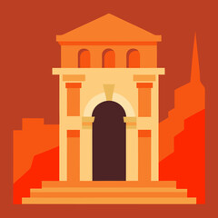 taj mahal vector illustration