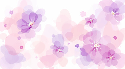 Delicate pink watercolor flowers on a light background. Pattern roses.