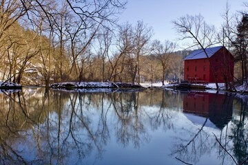 Winter Alley Mill Spring Reflections