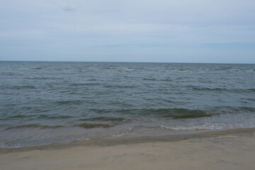 Sandy beach and sea for background