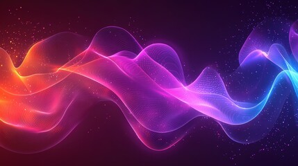 Spectacular colorful wave of light creating a mesmerizing and abstract visual experience in motion