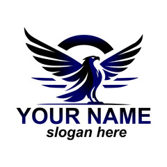 Fototapeta premium Eagle Wings Logo Design