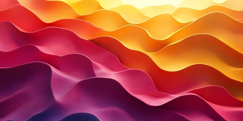 Fototapeta premium Abstract colorful wavy textured layers