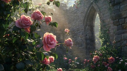 Bishop’s Castle roses