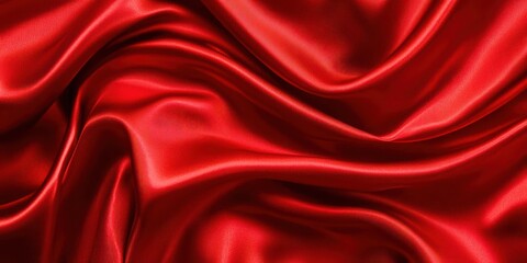 Obraz premium Red fabric with a red stripe