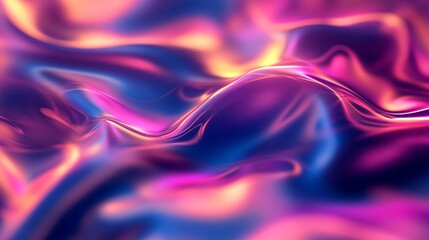 Beautifully lit and flowing abstract shapes display vibrant colors clearly