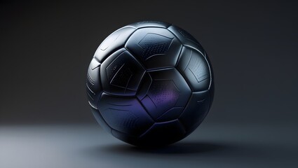 Fototapeta premium Realistic 3D Rendering of a Textured Soccer Ball 