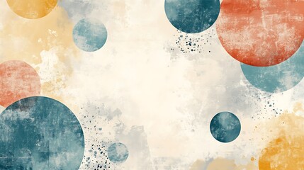 An abstract artistic background with overlapping colorful circular shapes