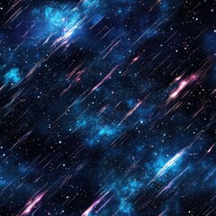 Naklejka premium Vibrant Cosmic Background with Streaks of Light and Stars