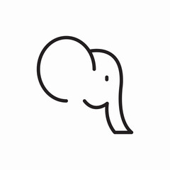 elephant animal icon vector sign