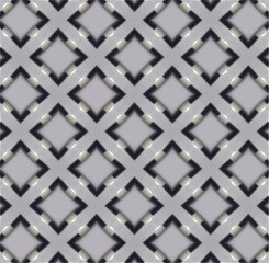 A sleek seamless pattern of gray squares with black borders, creating a modern and minimalistic geometric design.


