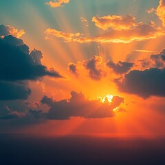 sunrise in the sea
