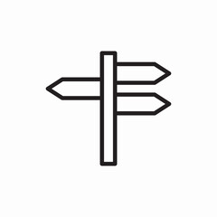 Direction road sign icon vector sign